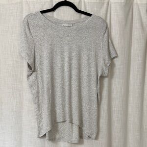 Athleta Light Gray Short Sleeve Tee